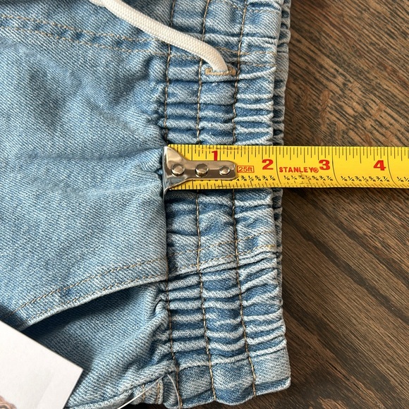 Celebrity Pink The Easy Pull On Demin Short Shorts Drawstring Shortie Size XS - Picture 11 of 17